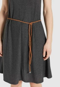 Khujo Padma - Jerseyjurk - Dunkelgrau Meliert -Mode kledingwinkel 2818e4b785804c23b34f144cd0cdcee9