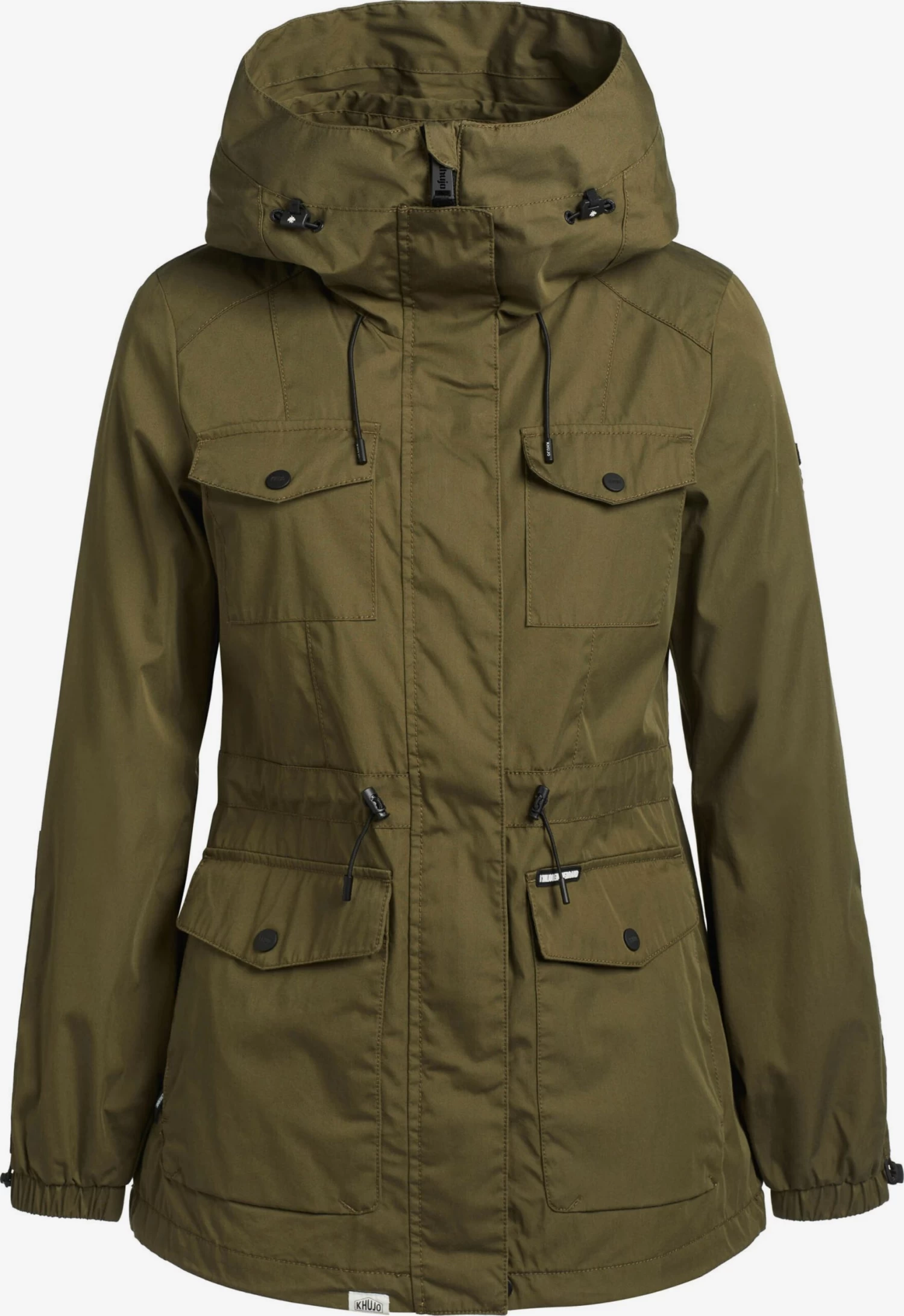Khujo Parkas Tussenparka ELST Dames Olijfgroen 1 Khujo Parkas Tussenparka ELST Dames Olijfgroen