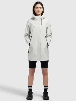 Khujo Tussenjassen Tussenjas Izaf Dames Lichtgrijs -Mode kledingwinkel 2b17219d883585abeadef88b5f535aa2