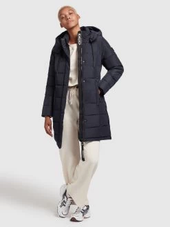 Khujo Korte Mantels Wintermantel Cups Dames Marine -Mode kledingwinkel 2db0f3d2e7b5d2ff5b1b51371e23d7ba