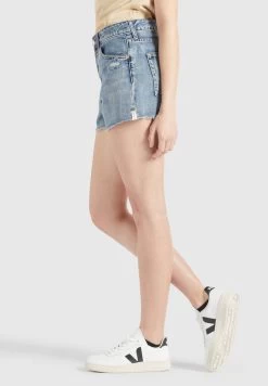 Khujo Denim Shorts Loosefit Jeans Anouk Dames Blauw -Mode kledingwinkel 2e1ac35c883a192e3923168bfbc0599d