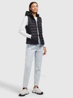 Khujo Bodywarmers Bodywarmer Fabia Matt Dames Zwart -Mode kledingwinkel 341d9db909f3c8d86ab345cd18a9e893