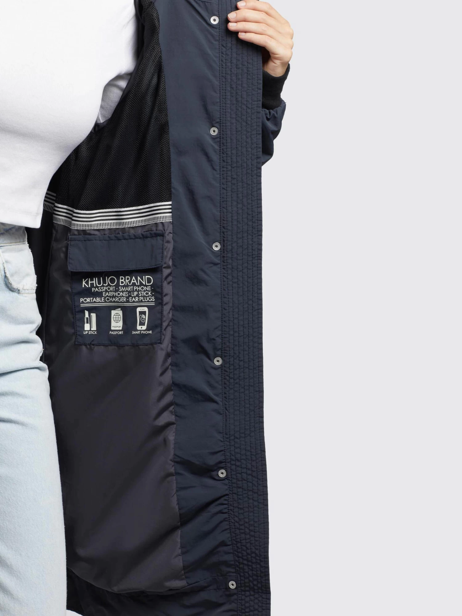 Khujo Tussenmantels Tussenmantel SILICA Dames Donkergrijs 8 Khujo Tussenmantels Tussenmantel SILICA Dames Donkergrijs - Afbeelding 8