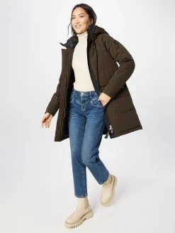 Khujo Wintermantels Wintermantel Cloren Dames Olijfgroen -Mode kledingwinkel 35315ad2c97d28a319682e9c3e8ebb20