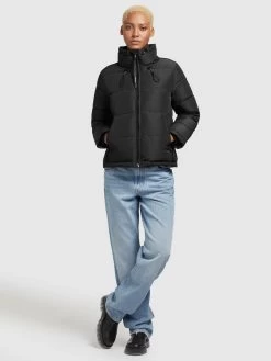 Khujo Winterjassen Winterjas Tuba Dames Zwart -Mode kledingwinkel 3647cb291c3b2a1b00f901f3baf6ca0f