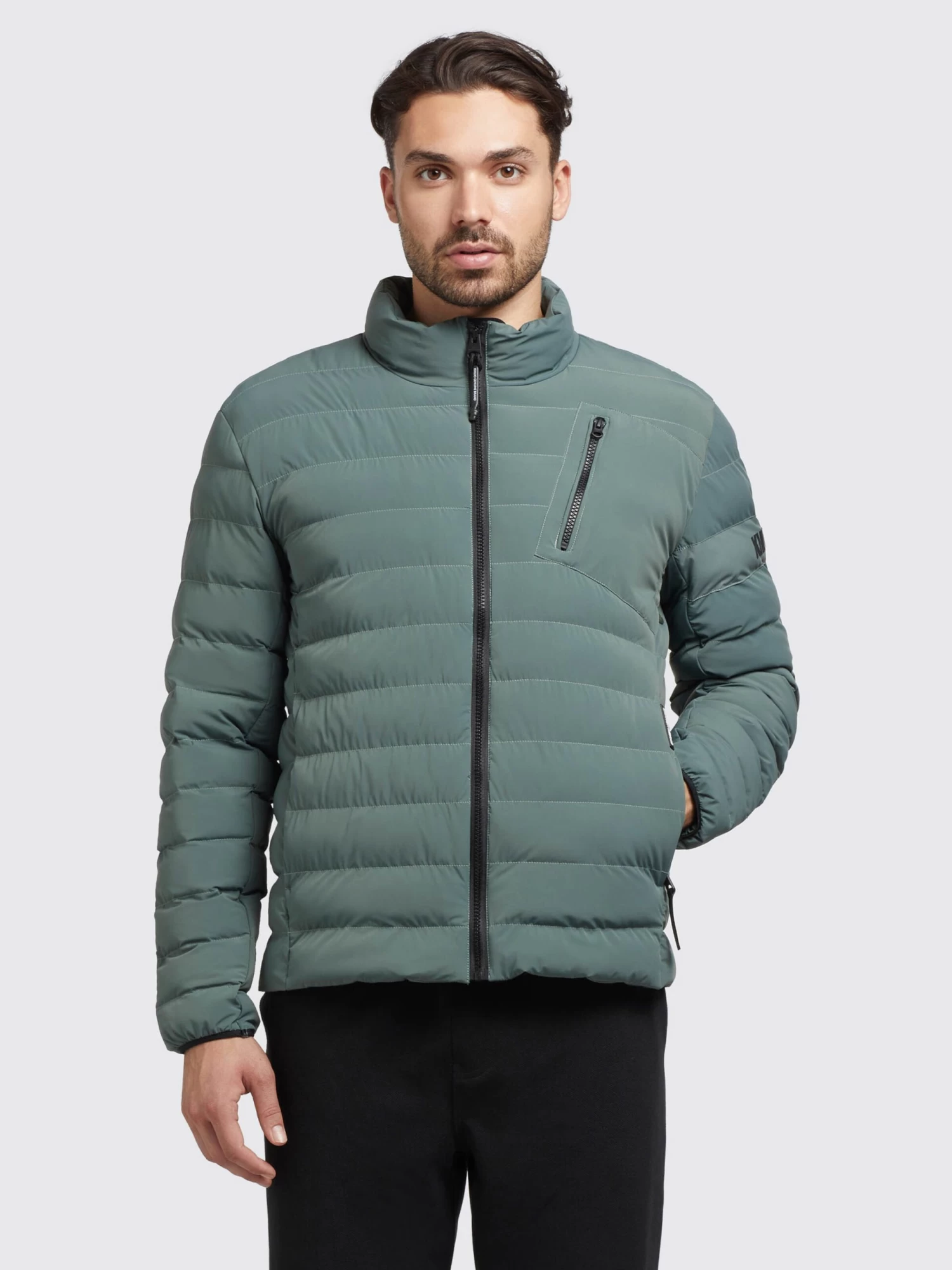 Khujo Tussenjassen Tussenjas Percy Matt Heren Jade Groen 2 Khujo Tussenjassen Tussenjas Percy Matt Heren Jade Groen - Afbeelding 2