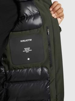 Khujo Wintermantels Wintermantel Charlyn 3 Dames Kaki -Mode kledingwinkel 3c77c9aba920456d4f19a2f3266467c0