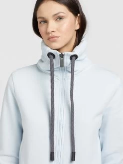 Khujo Sweatvesten Sweatvest TOSTA Dames Pastelblauw -Mode kledingwinkel 3ec5d9a73f69d1c3bd7ee0c4b9e3e01f