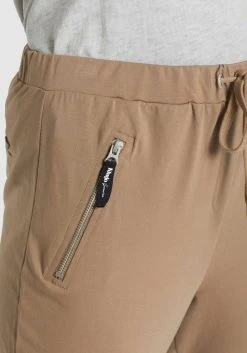 Khujo Sweatpants Tapered Broek Alenia Dames Lichtbruin -Mode kledingwinkel 3f97e8ff168e6ceab44f2ecc1e04ce43