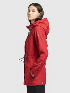 Khujo Parkas Tussenparka FELINA Dames Rood -Mode kledingwinkel 3fb7c7b1e82fd1683b87a79e3d371702