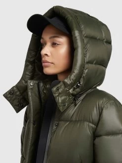 Khujo Winterjassen Winterjas Valona Dames Donkergroen -Mode kledingwinkel 41c85453f393d32fc65db51e0d714408