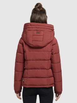 Khujo Winterjassen Winterjas Joilee Dames Pastelrood -Mode kledingwinkel 4289fa91b9a51ca90c20a90b93f6d535