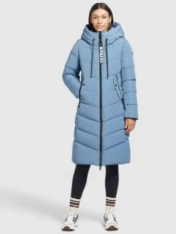 Khujo Wintermantels Wintermantel Ayleena Dames Lichtblauw -Mode kledingwinkel 42bdcac3940156ad6170ce26777d48a3