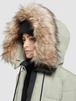 Khujo Wintermantels Wintermantel LOLL Dames Pastelgroen -Mode kledingwinkel 442b5ba70818fd789e85cd49aaecd65b