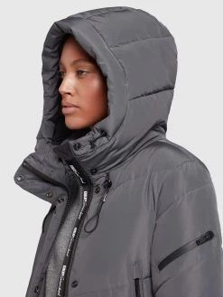 Khujo Tussenmantels Tussenmantel Dames Basaltgrijs -Mode kledingwinkel 4457cbcd78b313f7d9ee47f9d8458f98