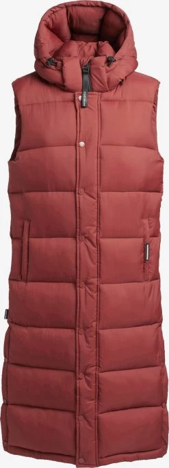 Khujo Bodywarmers Bodywarmer Magneta Dames Roestrood