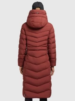 Khujo Wintermantels Wintermantel Ingram Dames Roestrood -Mode kledingwinkel 46776910fdfa072dd7f72b0c81ed4d56