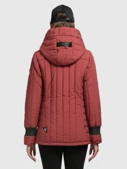 Khujo Winterjassen Winterjas Tweety Dames Roestrood -Mode kledingwinkel 48371c9a2e3ebd2dba92272acaeb83ba