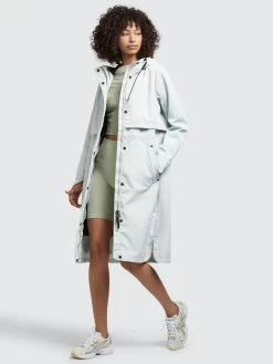 Khujo Tussenmantels Tussenmantel Jomana Dames Pastelblauw -Mode kledingwinkel 48b76e74fbad9155a1fab286240c5e4f