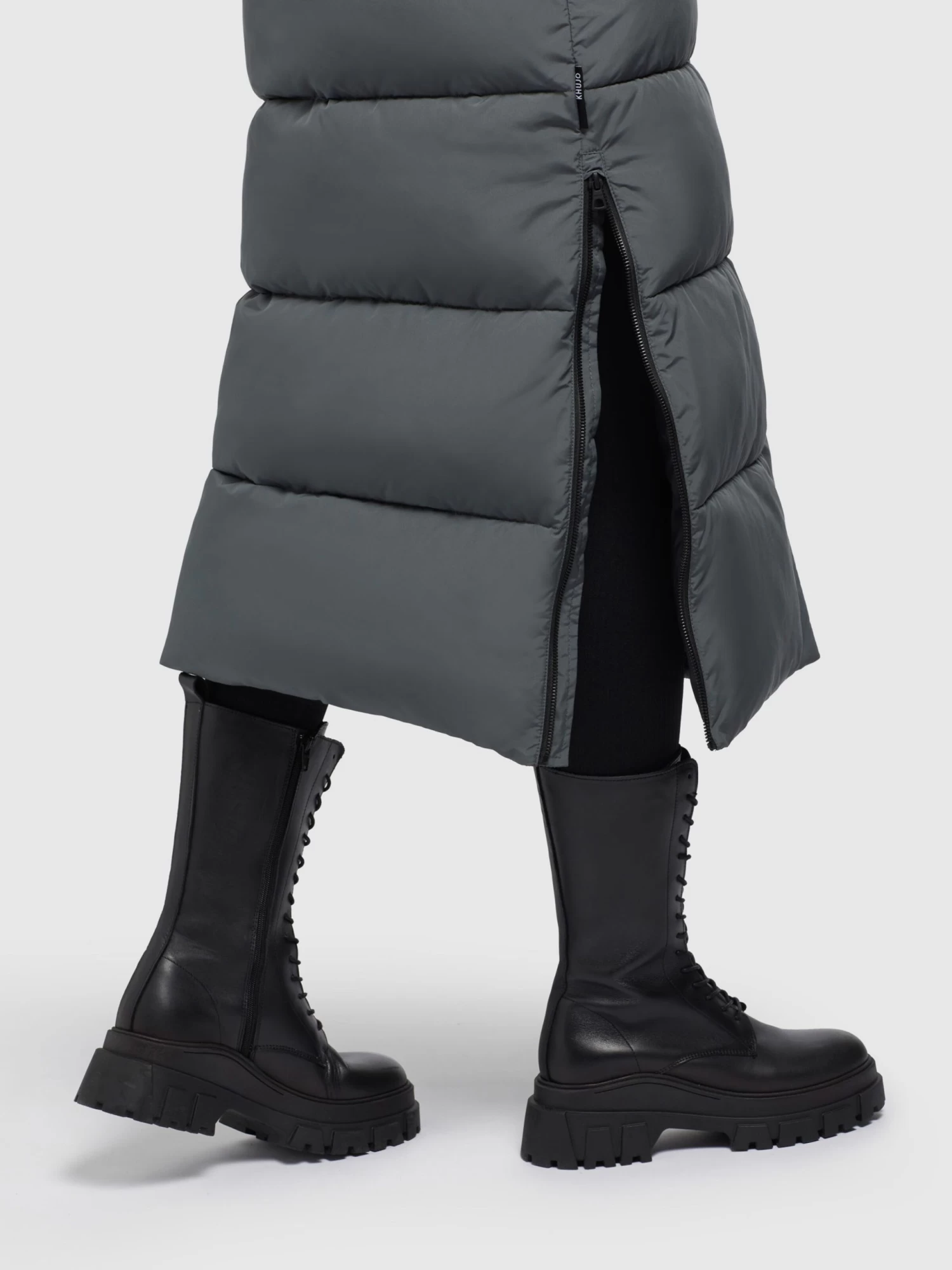 Khujo Wintermantels Wintermantel SHIMANTA2 Dames Antraciet 2 Khujo Wintermantels Wintermantel SHIMANTA2 Dames Antraciet - Afbeelding 2