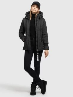 Khujo Winterjassen Winterjas Tweety Dames Zwart -Mode kledingwinkel 4b501910af8ae2b40c45d6fbb6f0e3e7