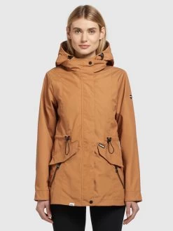 Khujo Parkas Tussenparka FELINA Dames Camel -Mode kledingwinkel 4b70703f22ebd8c67cd8e717e5d0795d