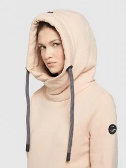 Khujo Hoodies Sweatshirt Rhabea Dames Abrikoos -Mode kledingwinkel 4c708968494c7fdc1cc24bfc2e87dc82