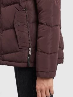 Khujo Winterjassen Winterjas Winsen Dames Bourgogne -Mode kledingwinkel 4e803b4554dc3978422599392d8474f9