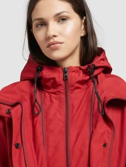 Khujo Parkas Tussenparka FELINA Dames Rood -Mode kledingwinkel 4f3440b8e3c7d0f57e7847040c519a54