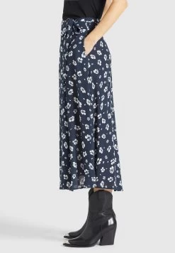Khujo Maxi Rokken Rok Hepke Dames Navy / Nachtblauw -Mode kledingwinkel 4f8b08c2ca75b25503e97c56c75b4599