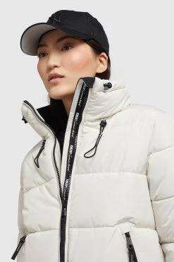 Khujo Winterjassen Winterjas Tuba Dames Offwhite -Mode kledingwinkel 5055d6d559788efc2eb8b70b6a48939e