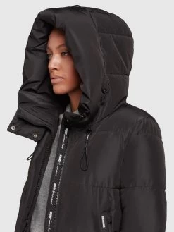 Khujo Wintermantels Wintermantel Soulani Dames Zwart -Mode kledingwinkel 50d2ec7efe9e98920f79266b30a014cf