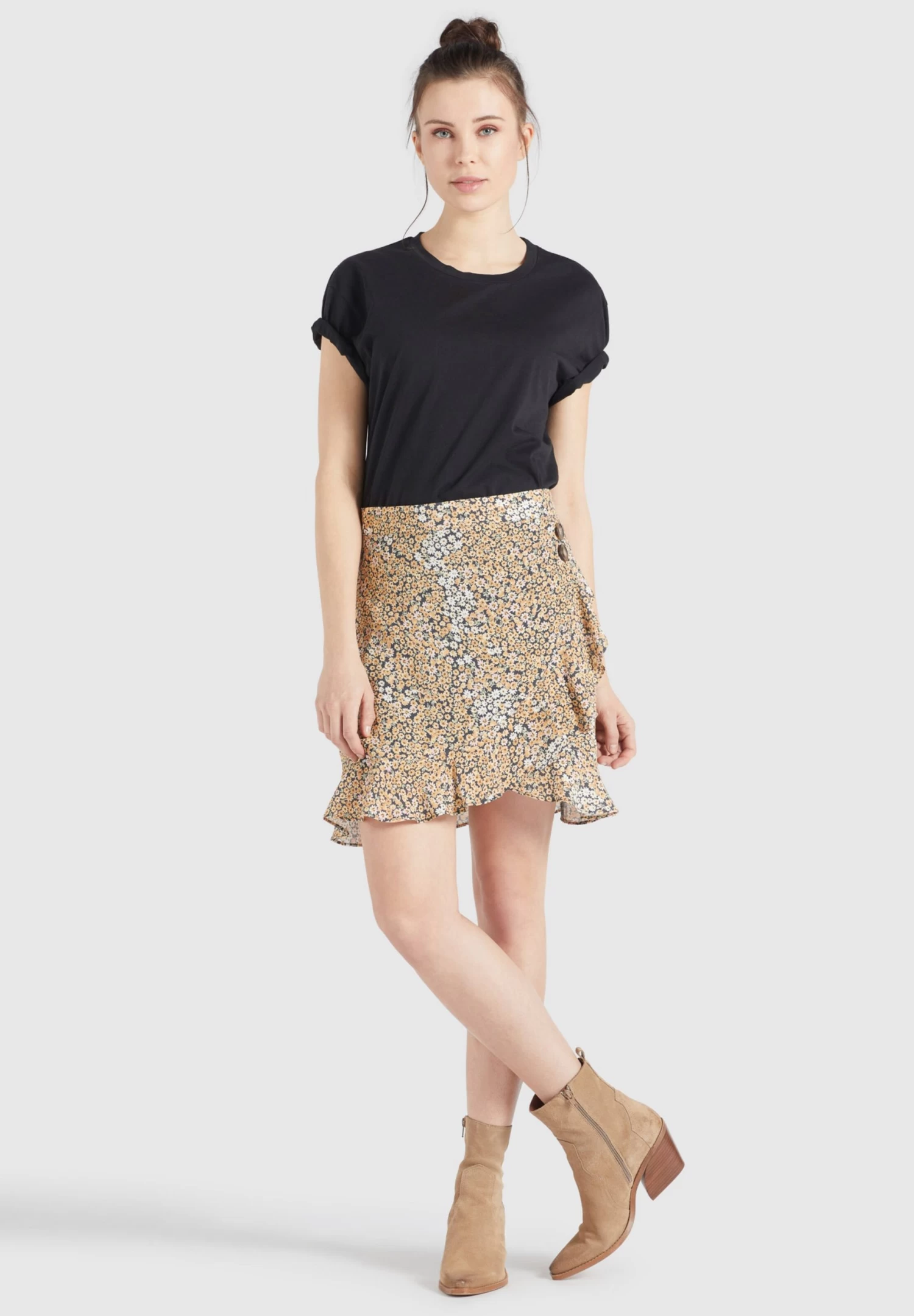 Khujo Mini Rokken Rok Undine Dames Zwart 3 Khujo Mini Rokken Rok Undine Dames Zwart - Afbeelding 3