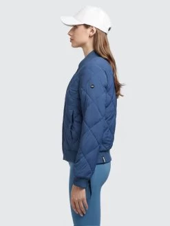 Khujo Tussenjassen Tussenjas Leona Dames Blauw -Mode kledingwinkel 54167bd8028fe55dbc59811892513bdd