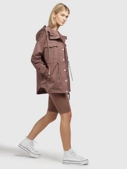 Khujo Tussenjassen Tussenjas PRAYATA Dames Bruin -Mode kledingwinkel 54793b633b88020bbb0217d764e470c2