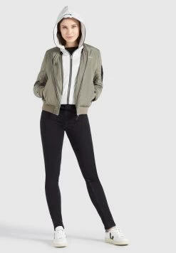 Khujo Winterjassen Winterjas LARIFA Dames Kaki -Mode kledingwinkel 54ce2895f5f2b5ffc30f43c77204c30e