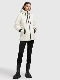 Khujo Tussenjassen Tussenjas Tweety Dames Offwhite -Mode kledingwinkel 566a6853faf9f790e54858cf212f578e