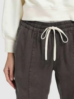 Khujo Pantalons Tapered Broek SANDI Dames Antraciet -Mode kledingwinkel 57d69454fd6ca4391853a8e70b0dd1b1