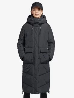 Khujo Wintermantels Wintermantel Elvita Dames Donkerblauw