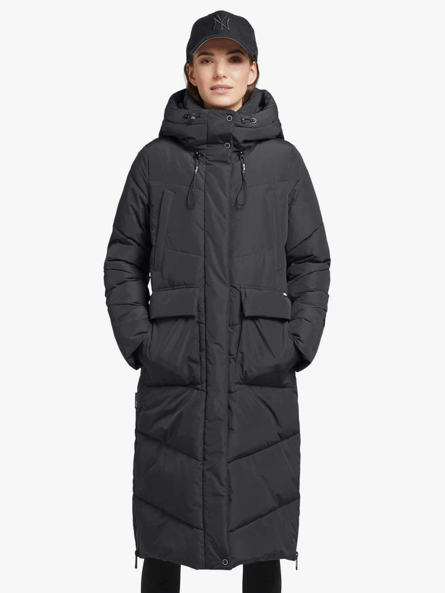 Khujo Wintermantels Wintermantel Elvita Dames Donkerblauw 1 Khujo Wintermantels Wintermantel Elvita Dames Donkerblauw