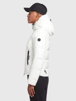 Khujo Winterjassen Winterjas Fala Dames Wit -Mode kledingwinkel 5ac3185256044bdec316dec09590d4f9