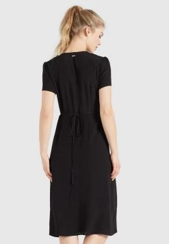 Khujo Porgy - Jurk - Schwarz -Mode kledingwinkel 5b8aaea05f1f47c5a61189c422faa6e2