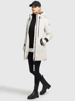 Khujo Tussenmantels Tussenmantel Jerry Dames Offwhite -Mode kledingwinkel 5c09d18b9c83608bd8adbb478faa7958