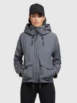 Khujo Tussenjassen Tussenjas BLAIR Dames Blauw -Mode kledingwinkel 5c7ee5bb8f4eb6b314730aba83225788