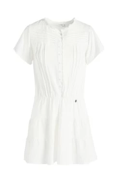 Khujo Kapua - Jurk - Weiß -Mode kledingwinkel 5c90478efc7b4b42a71108e42669353b