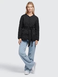 Khujo Tussenjassen Tussenjas Yuna Dames Zwart -Mode kledingwinkel 5c9d48169bdf9bd3b11c6caea253533b