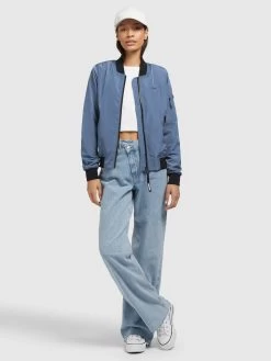 Khujo Tussenjassen Tussenjas Stence2 Dames Blauw -Mode kledingwinkel 5de29641214c1c9b5bbce0e679cacd2e