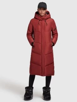 Khujo Tussenmantels Tussenmantel Dames Donkerrood -Mode kledingwinkel 5e1bfbe11b6b43ccb07adbd765037978