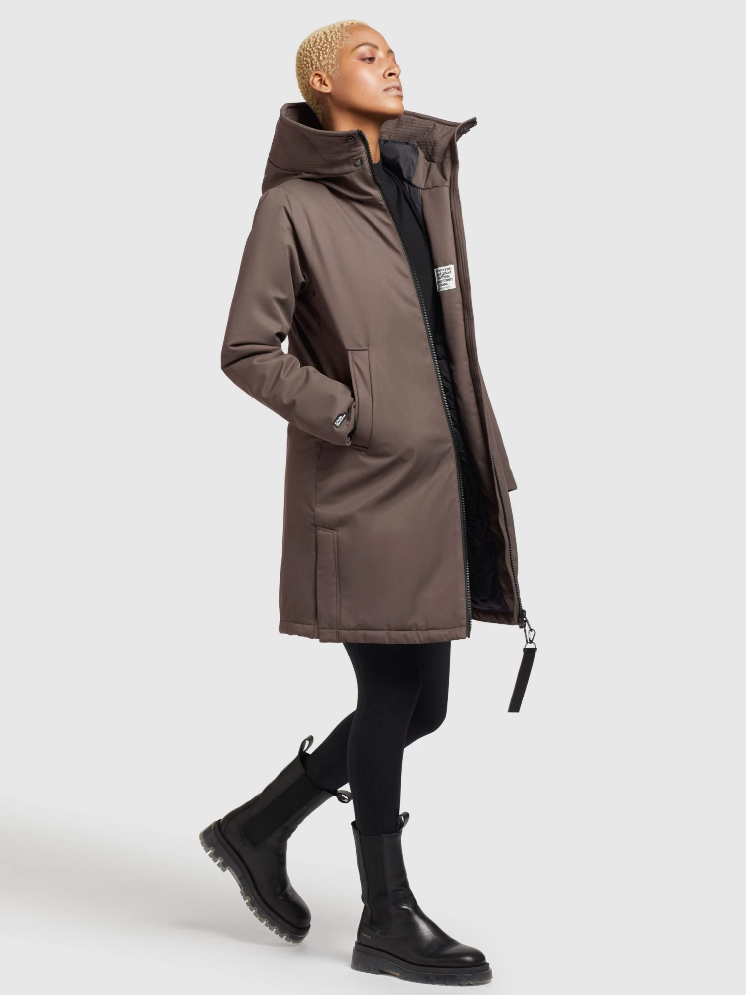 Khujo Tussenmantels Tussenmantel Lisad Dames Mokka 6 Khujo Tussenmantels Tussenmantel Lisad Dames Mokka - Afbeelding 6