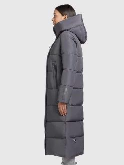 Khujo Wintermantels Wintermantel Soulani Dames Stone Grey -Mode kledingwinkel 61eeb153ec8b1d827ef935abf5be434e